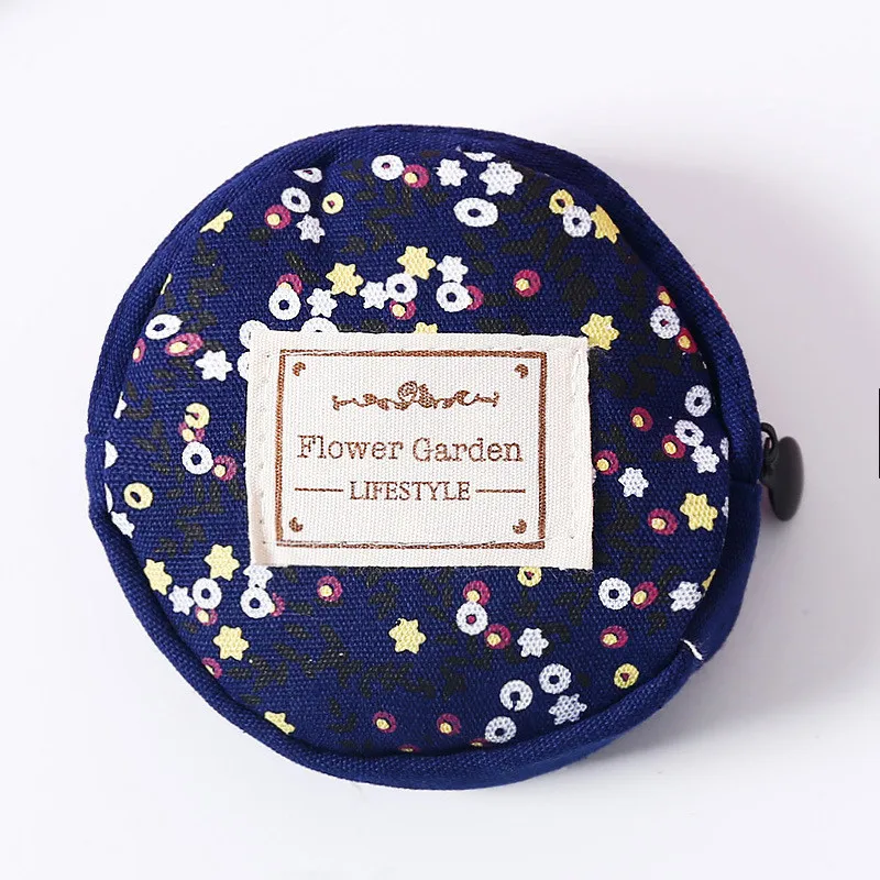 

Small coin purse nectar round cute Color matching bag Korean version of the lady key bag zipper storage bag case for headphones