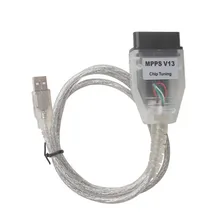 O programador do ecu smps mpps v13.02 v13 k pode a microplaqueta do pisca que ajusta remap obd2 mpps v13.02 cabo diagnóstico com multi-linguagem
