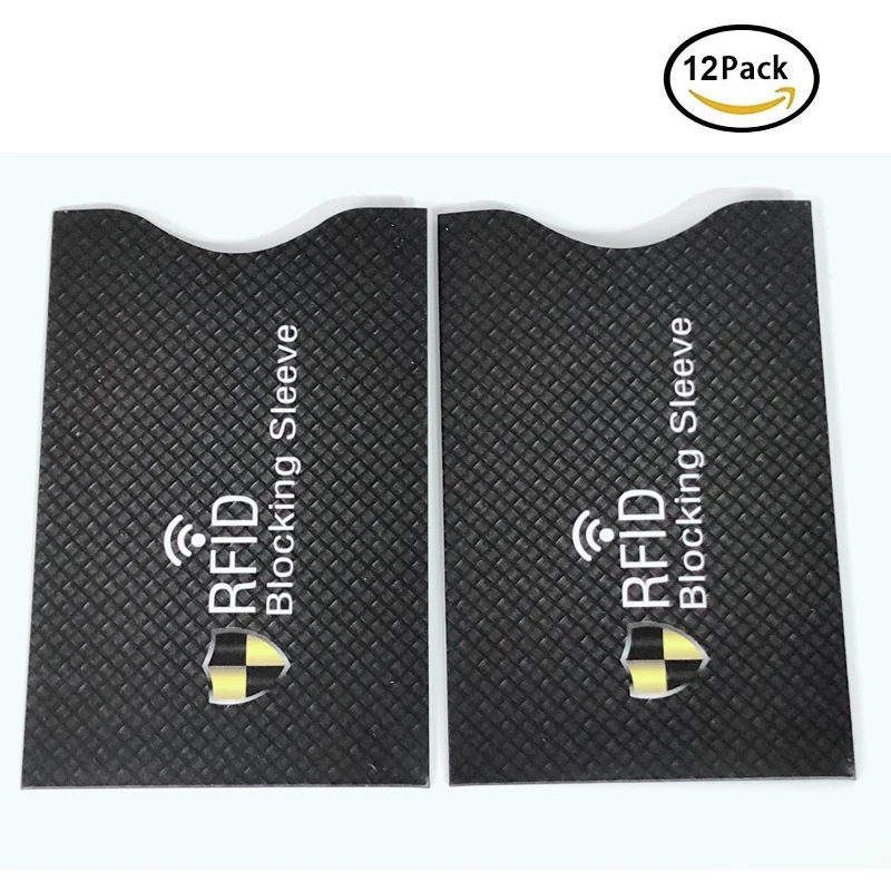

12 Pack RFID Blocking Sleeves Anti Theft RFID Card Protector RFID Blocking Sleeve Identity Anti-Scan Card Sleeve