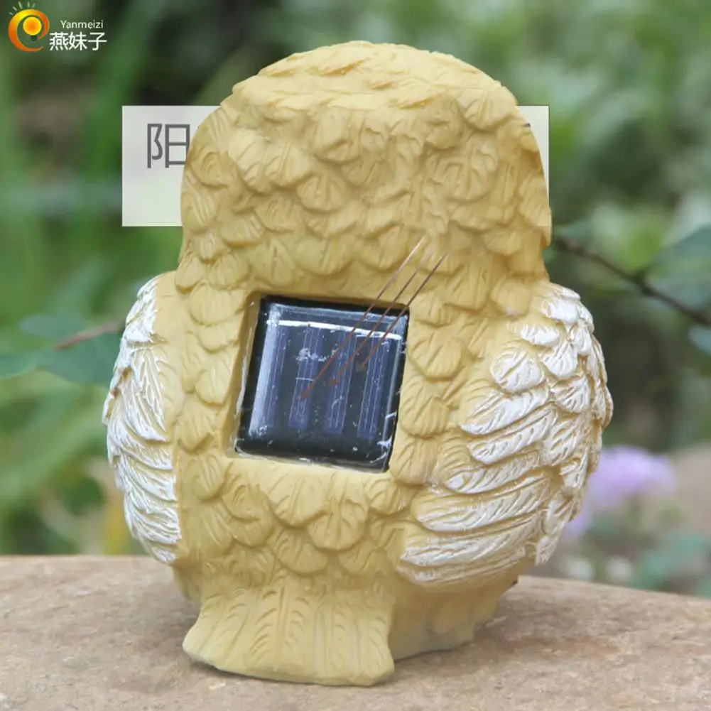 LED Solar-Powered Cartoon Cartoon Owl Fox Shape Lamp Landscape Ornament Swimming Pool Fountain Garden Decoration Lamp