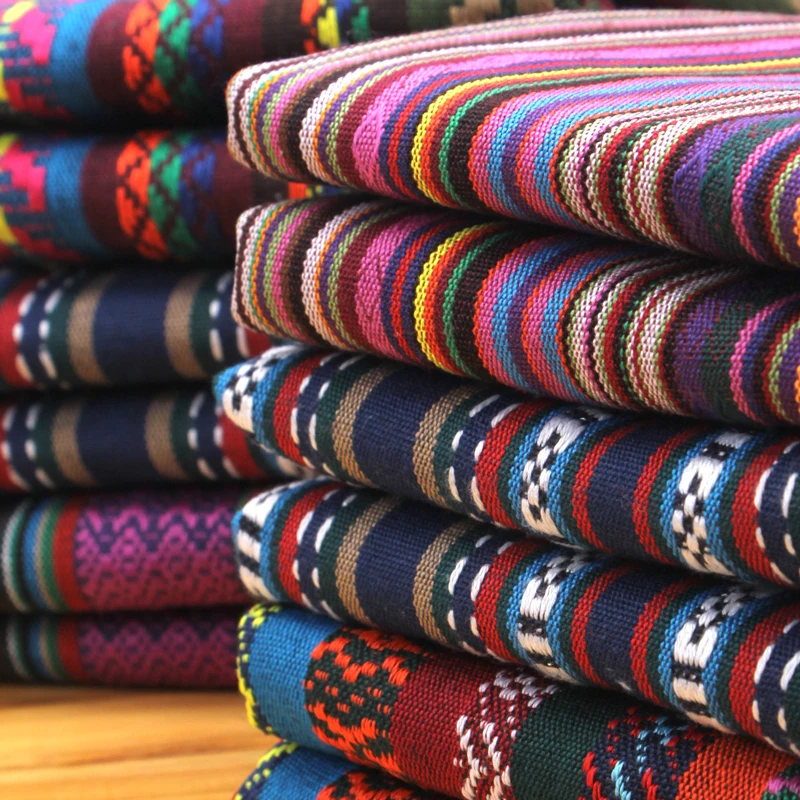 

(5 meters/lot) wholesale ethnic fabric for sewing LI JIANG vintage fabric cotton fabric patchwork DIY decorative zakka cloth