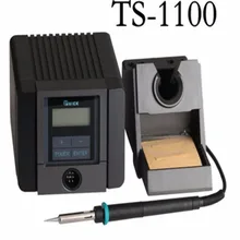 Быстрая TS1100, Антистатическая умная Бессвинцовая паяльная станция, постоянный температурный Регулируемый сварочный Железный стол, ЖК-экран 90 Вт