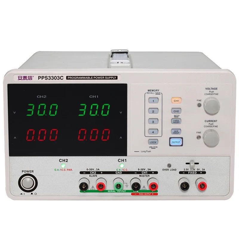 

ATTEN PPS3303C 110V/220V50/60Hz Adjustable Digital CNC single channel programmable power DC Regulated Power Supply 30V3A