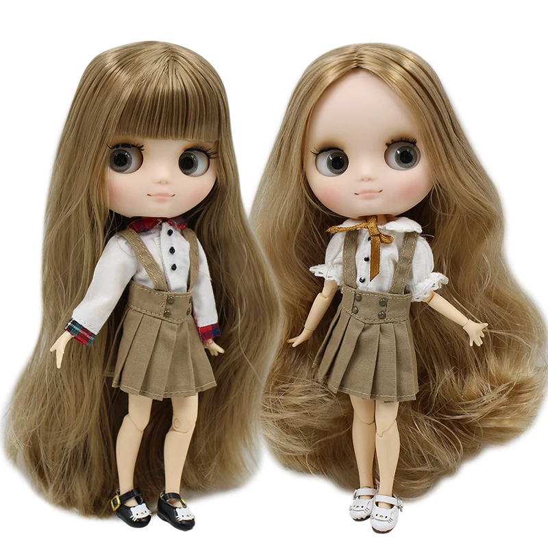 

ICY Nude Factory Middie Blyth doll Series No.Brown hair with bangs Matte face Neo