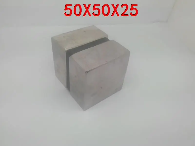 

50*50*25 2pcs super 50 mm x 50 mm x 25 mm strong neodymium magnet n52 powerful neodimio super magnets imanes