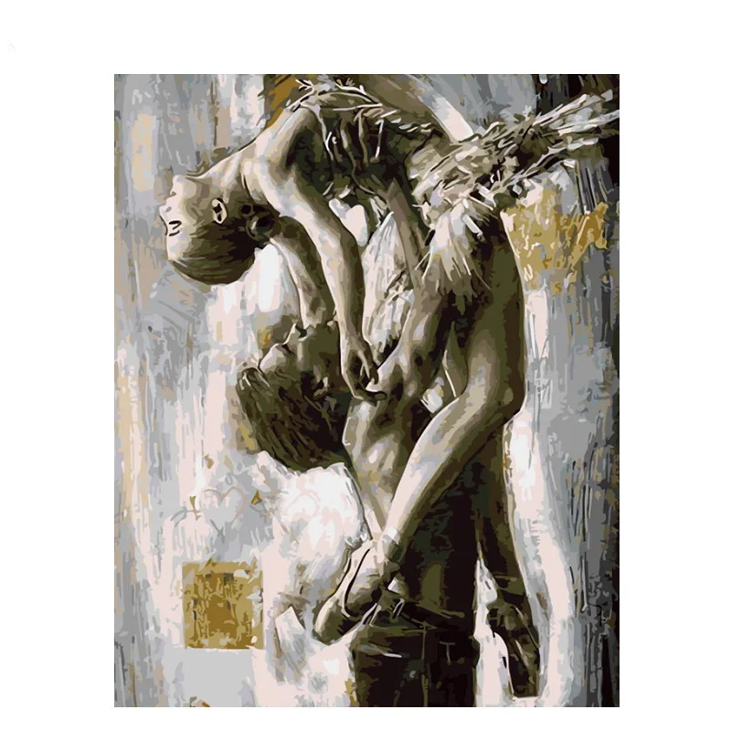 

power muscle nice Figure DIY Digital Painting By Numbers Modern Wall Art Canvas Painting Gift for children Home Decor 40x50cm