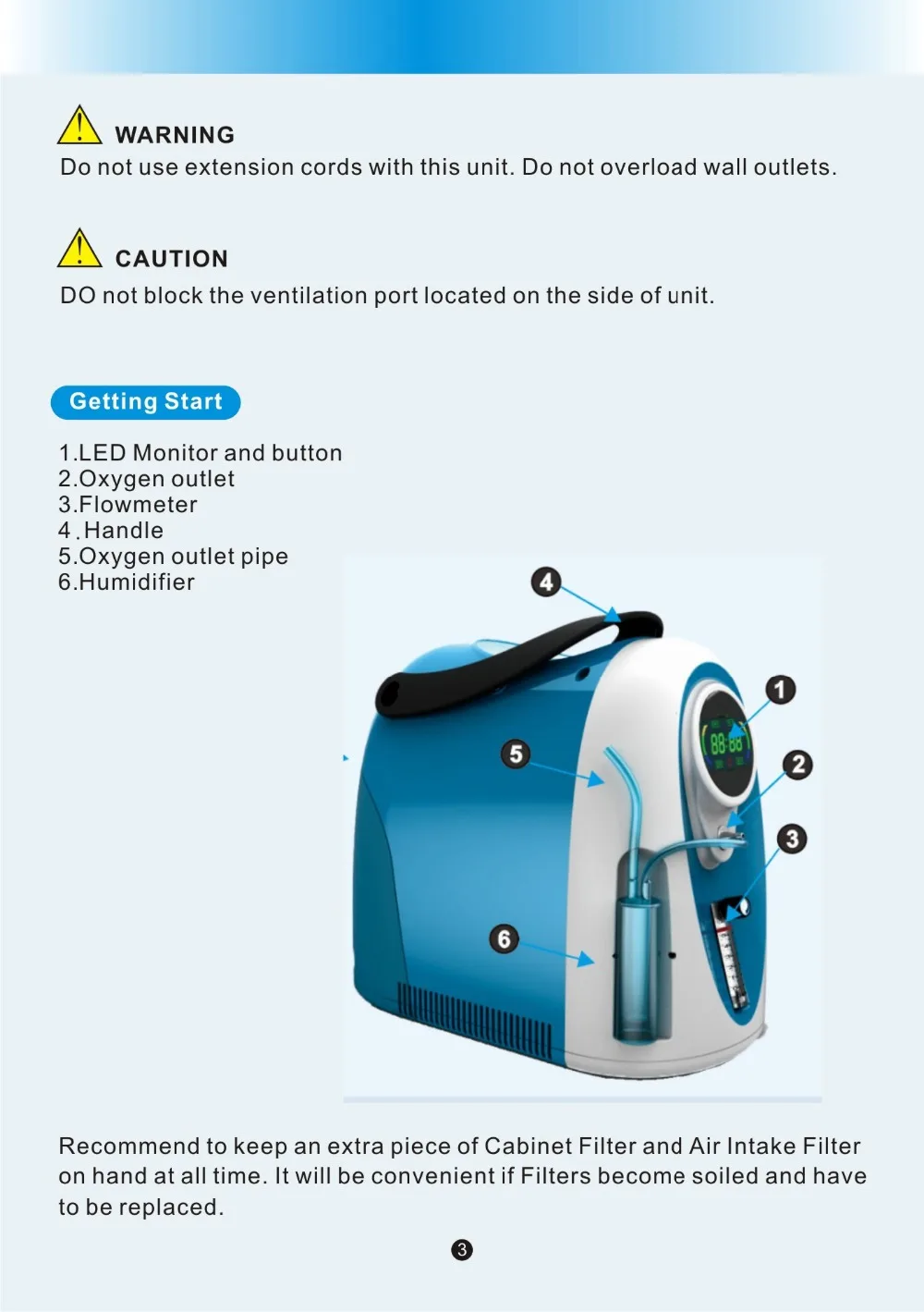  5L portable medical oxygen concentrator For Health care CE Approved O2 generator for Continuous Oxy