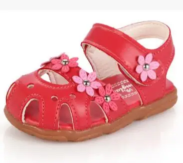 Г.; детская обувь из искусственной кожи; летние сандалии для маленьких девочек; детские сандалии с белыми цветами; Кожаные Мокасины с бантом для маленьких девочек - Цвет: hot pink