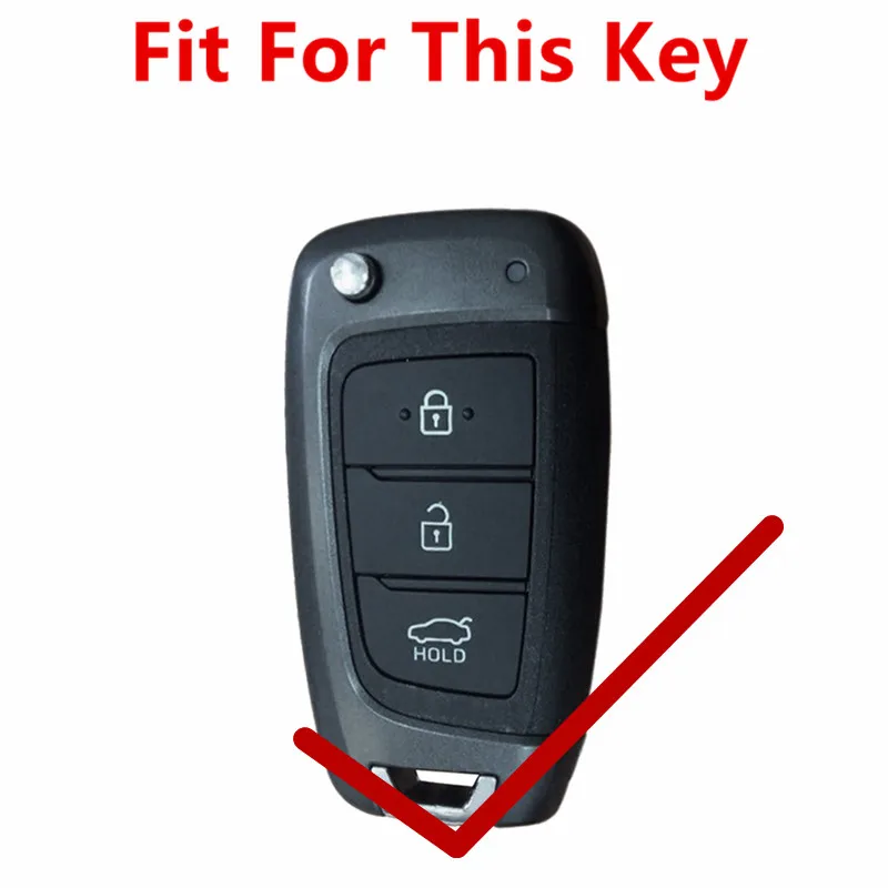 FLYBETTER натуральная кожа 3 кнопки складной ключ чехол для ключа чехол для hyundai I35/Santa Fe/Solaris/Tucson/Verna/I40 L413