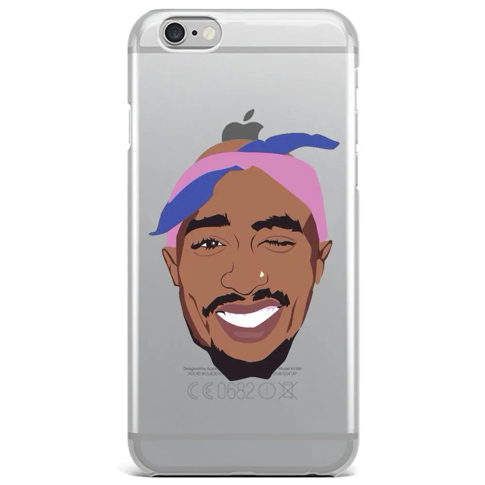 2Pac Makaveli Tupac Amaru Shakur Мягкий силиконовый чехол для телефона iPhone 5 5S SE 6 6S 6Plus Plus 7 7Plus 8