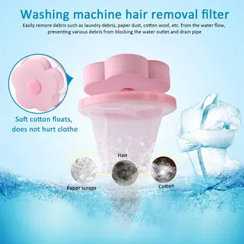 

VIP listing Dropshipping 2PC set washing machine filter bag Lint Traps Floating Hair Filter Net
