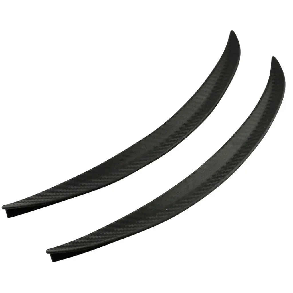 1 Pair Car Fender Flares Arch Wheel Eyebrow Protector Sticker 32cm High-Strength Soft Rubber Flexibly Shaped