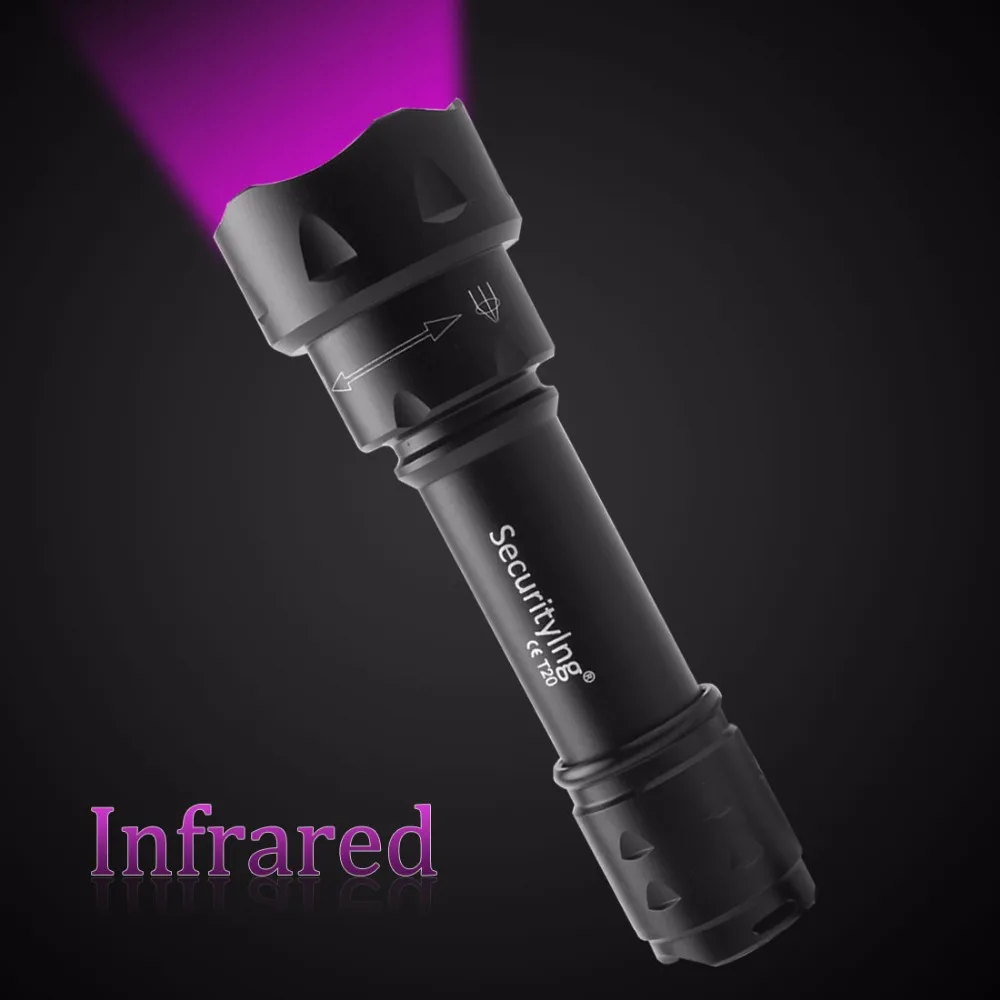 

High Quality High Quality Night Vision SecurityIng Infrared IR 850nm Flashlight 38mm Lens Zoomable Torch