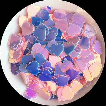 

1200pcs/Pack 8mm Peach Heart Shape Sequins Flat Golden Pink Paillettes for Nail Art manicure,wedding confetti,Diy Accessories