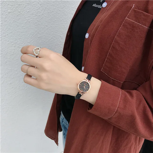 Elegant Ladies Dress Wristwatches Small Women Fashion Watches Luxury Casual Bow-Knot Case Female Quartz Leather Clock