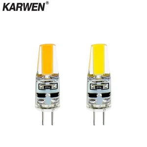 KARWEN 2018 Светодиодная лампа G4 AC/DC 12 В 220 В COB LED G4 6 Вт лампа 360 Угол луча сменная галогенная люстра точечного светильника