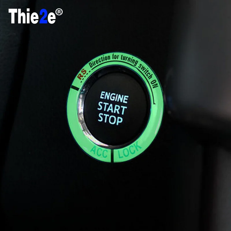 

Lumiuous Car Styling Engine Start Stop Ignition Key Ring For DACIA Duster Lodgy SANDERO STEPWAY Dokker Logan