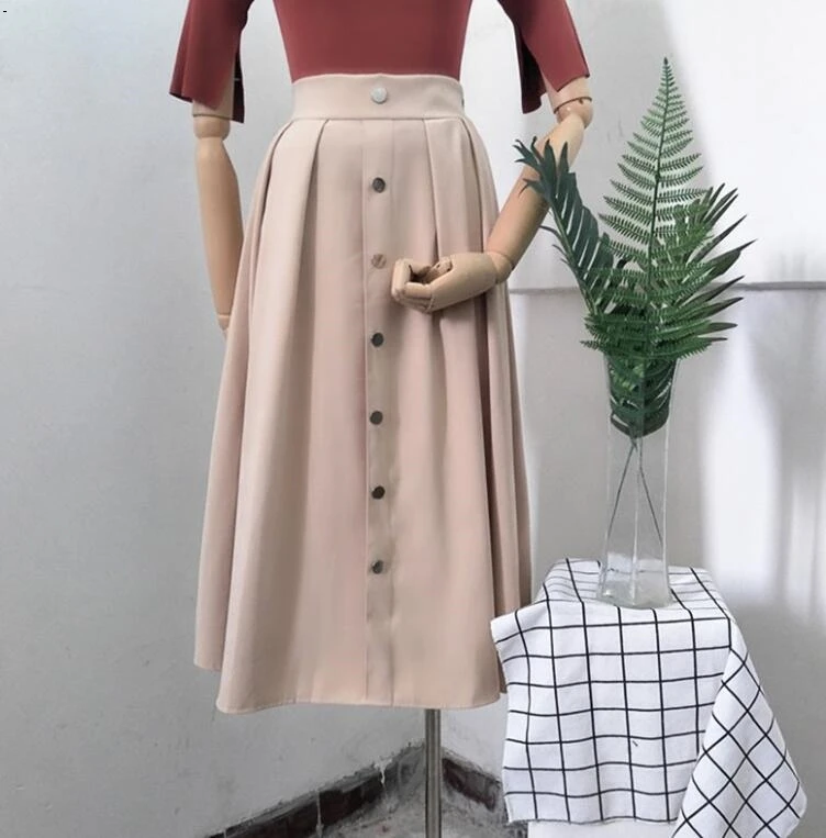 

1798 Retro thin section thin skirt in the long paragraph 2 high waist umbrella skirt deerskin cashmere A word skirts