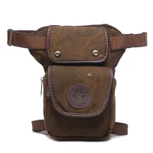 Высококачественная холщовая/нейлоновая Мужская поясная сумка с заниженной ногой, поясная сумка в военном стиле для путешествий, маленькая сумка-мессенджер на плечо для езды на мотоцикле, поясные сумки