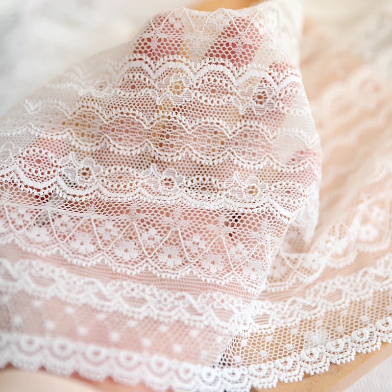 elastic lace material