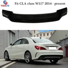 R Стиль углеродного волокна задний спойлер багажник крыло для Mercedes W117 C117 CLA Класс-настоящее CLA180 CLA200 CLA250 CLA45 загрузки губ