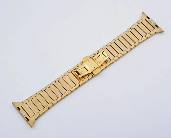 Роскошный ремешок для Apple watch 44 мм 40 мм iWatch 38 мм 42 мм металлический браслет для часов из нержавеющей стали Apple watch 5 4 3 2 1
