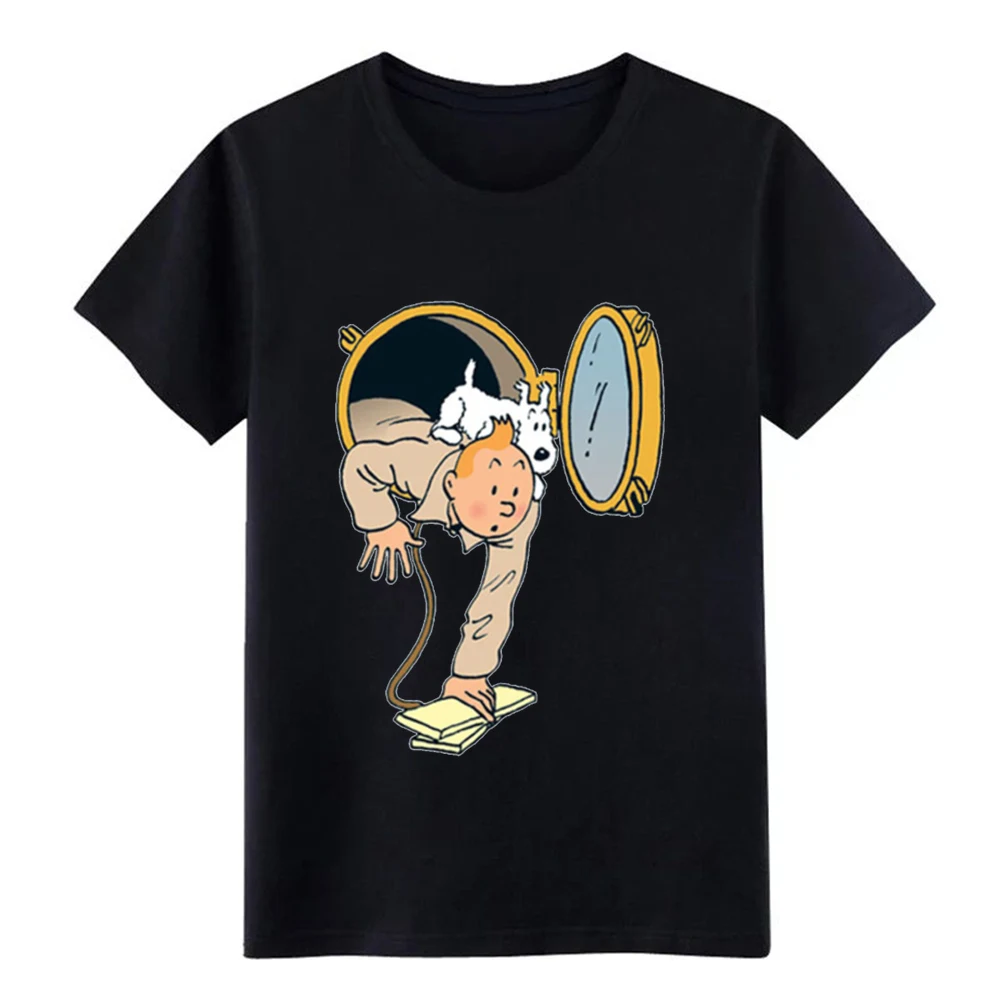 

tintin t shirt Design tee shirt S-3xl Costume Interesting Building Spring Autumn Unique shirt