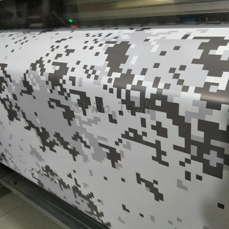 Black White Grey Digital Vinyl Film Wrap-1