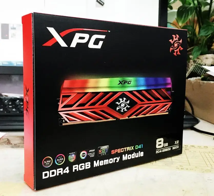 ADATA XPG D41 PC ذاكرة عشوائيّة للحاسوب المكتبي رام ميموريال وحدة 8GB16GB 2X8 GB DDR4 PC4 3200 Mhz 3000 MHZ 2666 MHZ DIMM 2666 3000 3600 MHZ