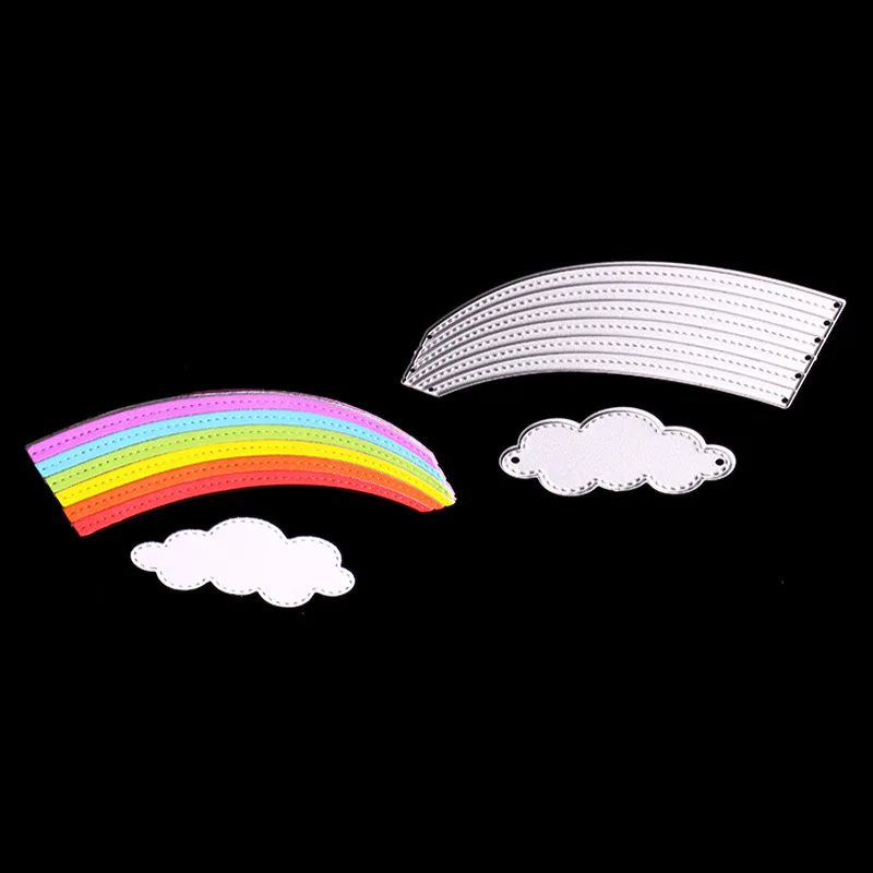 

Rainbow Clouds Metal Cutting Dies For Scrapbooking Album Invitation Home Decoration Embossing Stencils Cut Dies