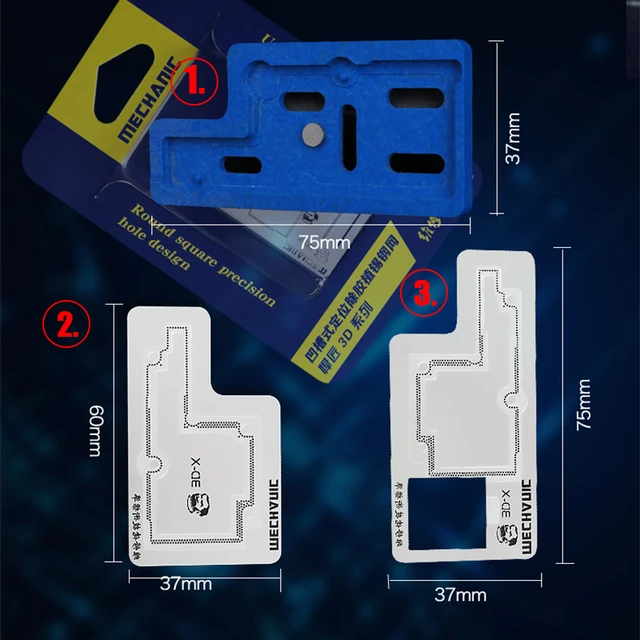 Kit De Estêncil Para Reballing Bga, Mecânico, 3d, Placa Mãe, Camada  Intermediária, Plantio De Placa De Estanho, Reballing - Fusíveis De Solda -  AliExpress