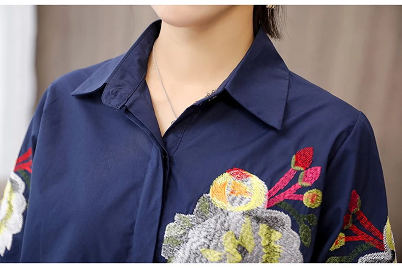 Women Blouse Embroidery Chinese Stlye Plus Size Blusa Feminina Summer Top Chemise Femme Tops Shirt Harajuku Womens Blouses (10)