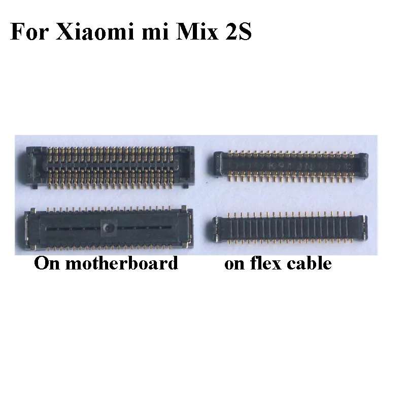 

5pcs FPC connector For Xiaomi mi mix 2S 2 S LCD display screen on motherboard mainboard For Xiao mi mix2s Replacement parts