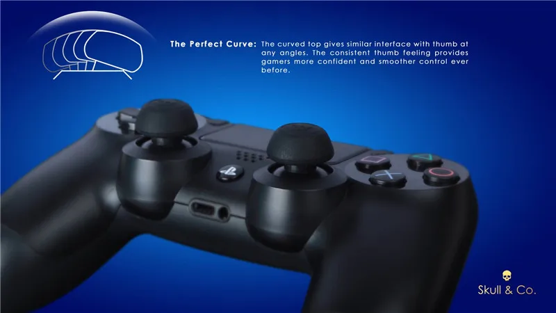 Силиконовые аналоговые ручки, колпачки для sony Playstation 4 контроллер Skull& Co. CQC Elite Thumbstick для PS4 геймпада