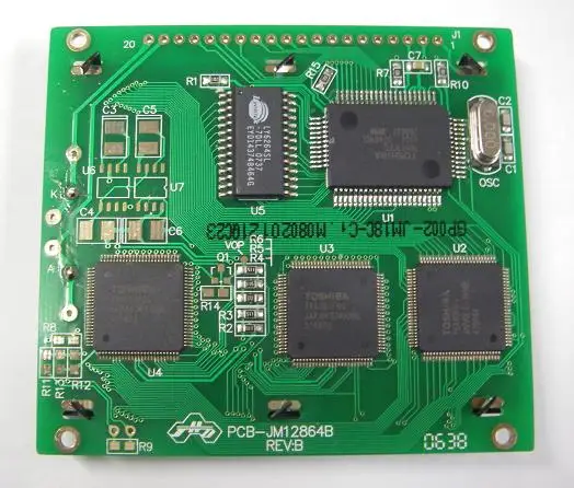 ЖК-модуль Pcb-JM12864b JM12864b 12864 128x6 4 T6963 контроллер параллельный порт желто-зеленый для
