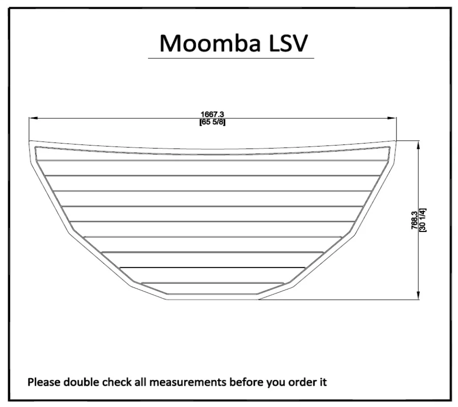 Moomba LSV Плавающая Платформа Pad 6 мм Лодка EVA тик настил 1/" 6 мм