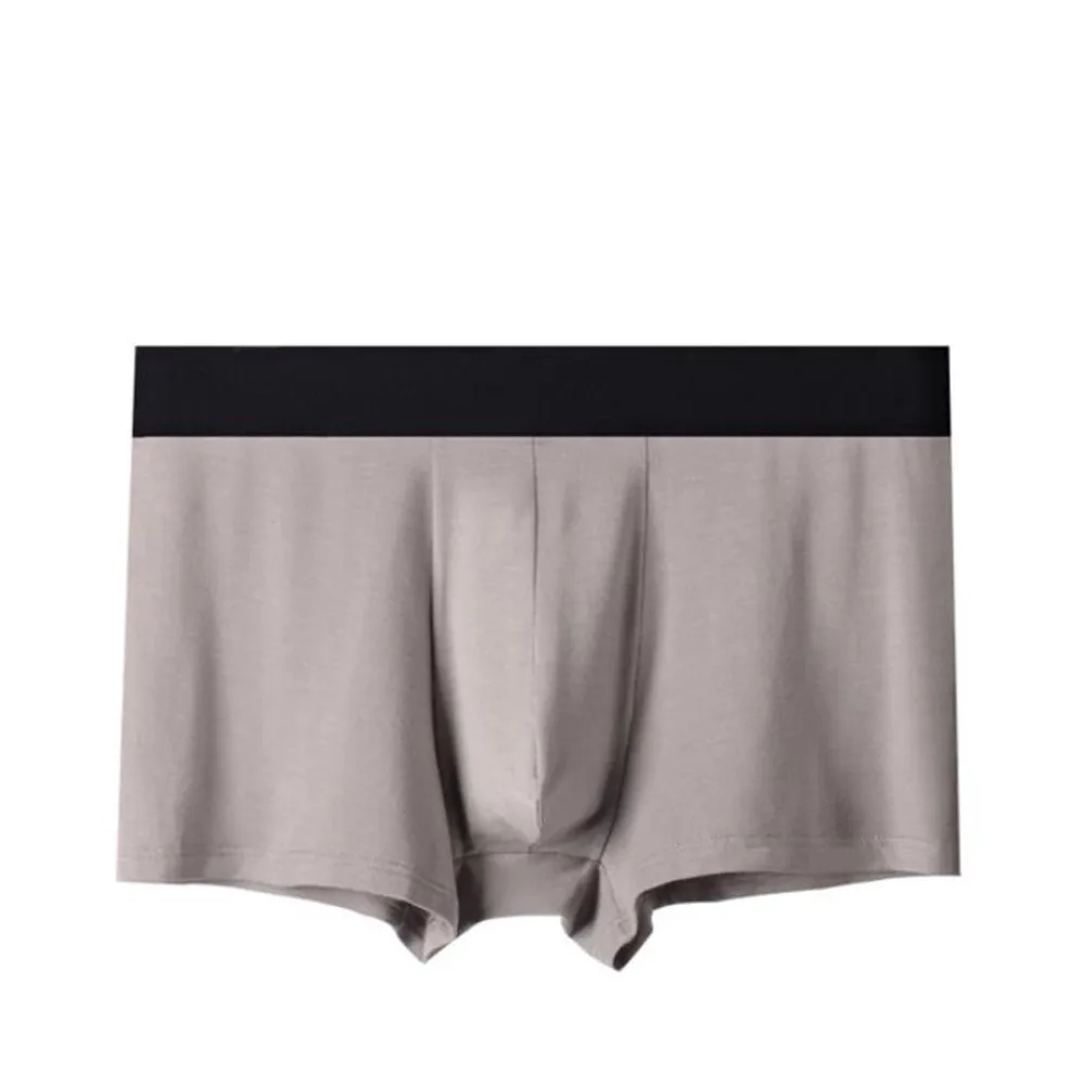 Трусы мужские s нижнее белье Модальные боксеры мужские сексуальные боксеры проветриваемые размера плюс Боксеры Нижнее белье L XL XXL XXXL 4XL 5XL - Цвет: Grey 2
