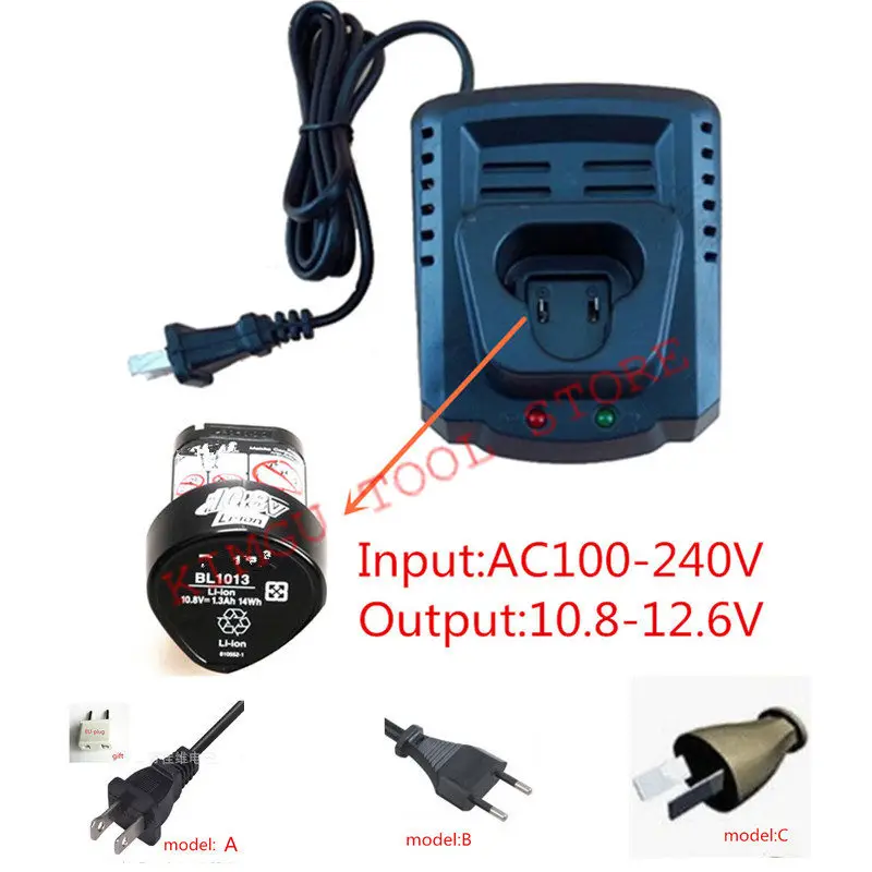 AC110-240V заменить Зарядное устройство для Makita dc10wa dc10wb bl1013 10.8 В td090dwe/Z td091dnwe/Z td091dwe/Z hp330dwe da330dwe