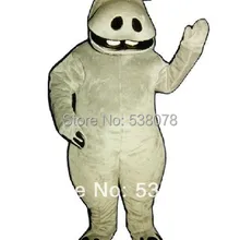 Белый хиппи ростовой костюм бегемота ростовой костюм мультяшный персонаж Речная лошадь животное Бегемот хиппотамус маскарадный костюм Fit SW1177