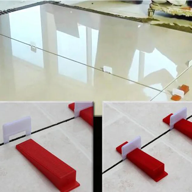 

200pcs/set Tile Leveling System Clips Spacer Plastic Tiling Tools 1mm Prevent the movement of ceramic tile Favorable Price