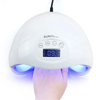 

48W Two Hand Nail Gel UV LED Lamp Nail Dryer Auto Sensing Fit Curing All Gel Varnish Polish Manicure Machine SUN5 Plus Ice Lamp