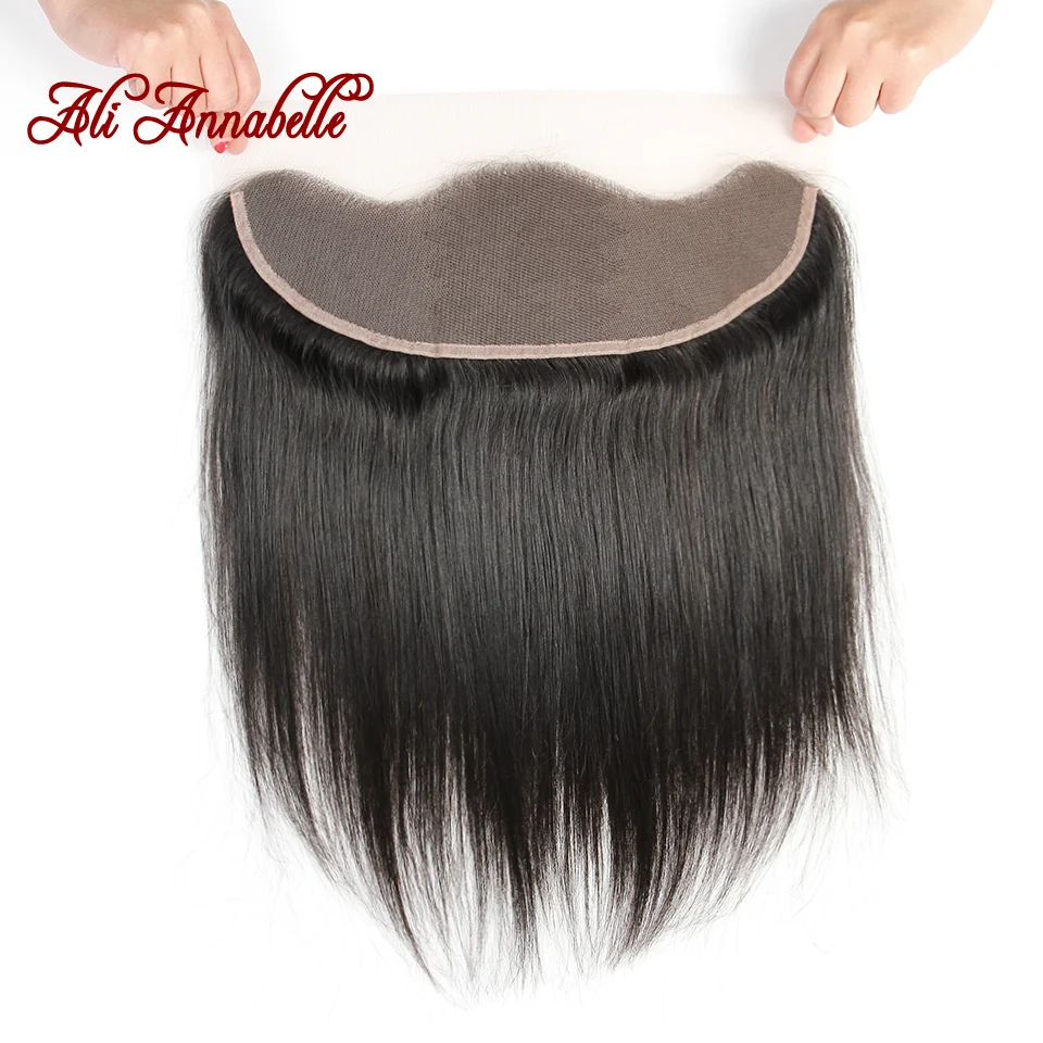 ALI ANNABELLE font b HAIR b font Brazilian Straight font b Hair b font Lace Frontal