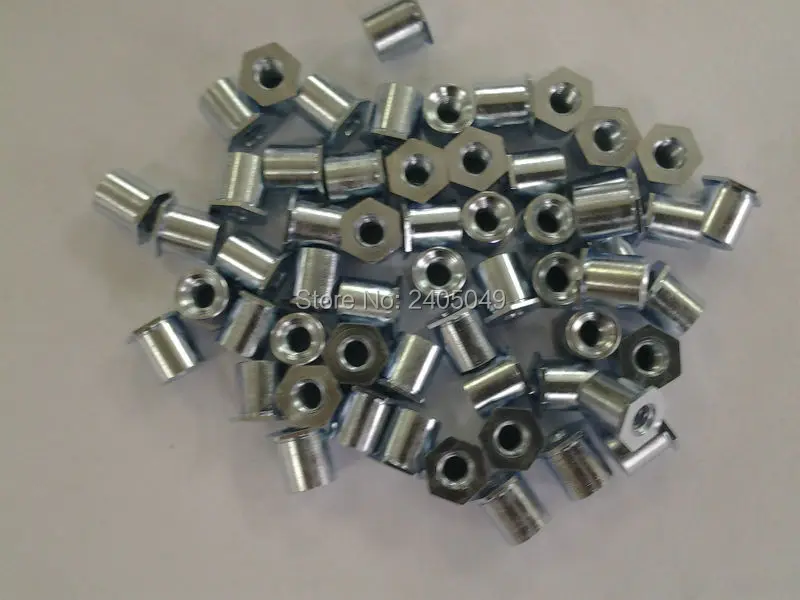 SOA M5 18 Thru hole threaded standoffs, aluminum 6061, Nature ,PEM