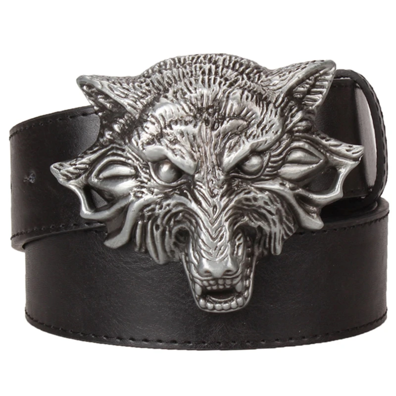 wolf head belt buckle