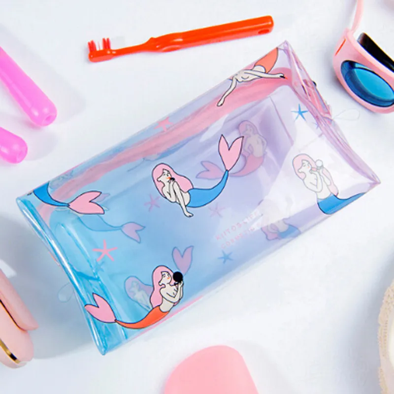 

Seagull Print Transparent Waterproof Makeup Make up Cosmetic Bag Travel Wash Toothbrush Pouch Toiletry Organizer Bag Tools Sac