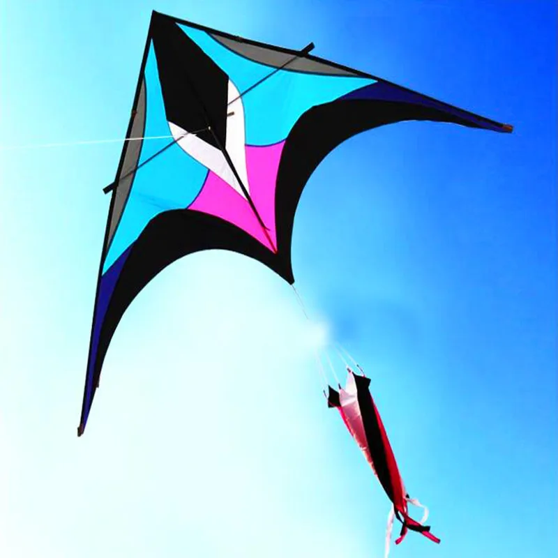 free shipping high quality 2.8m parrot delta kite bird dragon kite line ...
