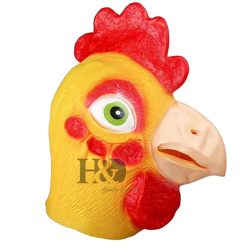 H&D Animal Chicken Mask Head Full Face Mask Halloween Party Prop