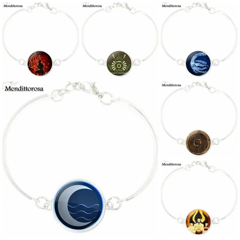 The Last Airbender Fire Nation эмблема Aang Korra Zuko бижутерия со стеклянными кабошонами с