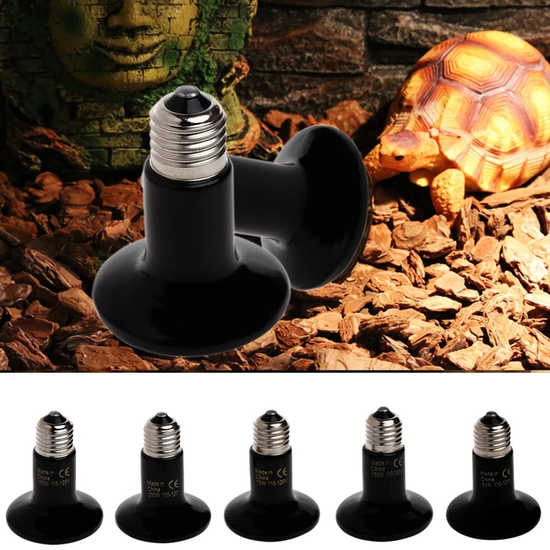 

Ceramic Heating Light Far Infrared Ceramic Emitter Heating Light Lamp For Pet Reptile Brooder 50 W-200 W