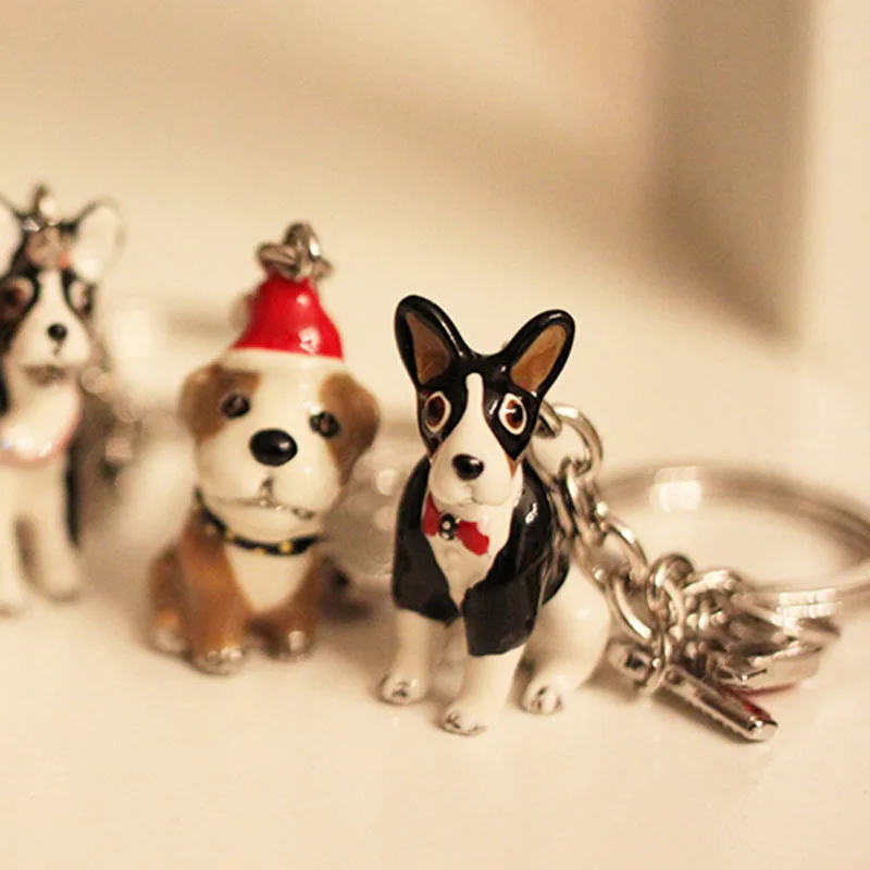Fashion 3D Dog Three Dimensional Pet Dogs Keychains Dachshunds